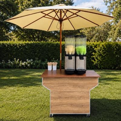 Mobile Bar Cart Set Up + Frozen Cocktail Machine
