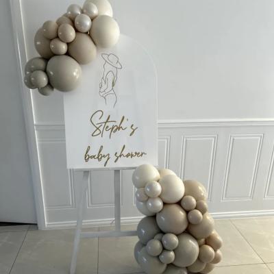 Personalised Acrylic Sign with Mini Balloon Garland