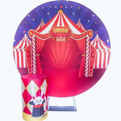 Circus Round Backdrop Package