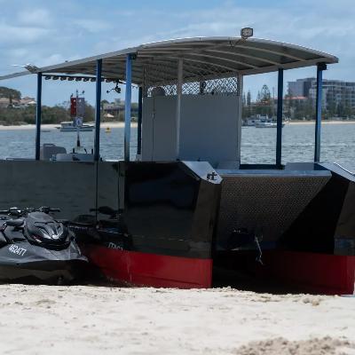 Gold Coast BBQ Pontoon Boat with Custom 7.3m Tri-Hull
