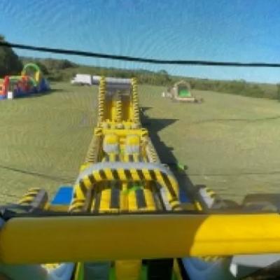 Nuclear Inflatable Vertical Rush Giant Dual Slide thumbnail 3