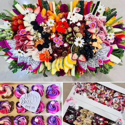 Savoury platter with fruits lollies and Cupcakes - Kids Party Package - Ultimate Fun and Celebration Essentials - thumbnail 2