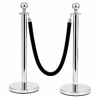 Black Bollard Rope (Silver)