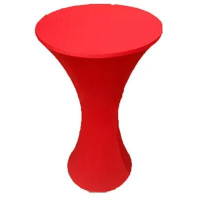 Dry Bar Table Cover - Red Spandex / Lycra (Full Length)