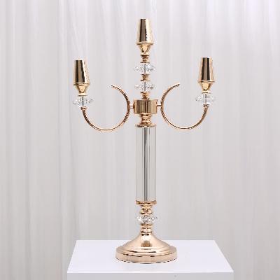 Sienna 3 Arm Candelabra Gold thumbnail 1