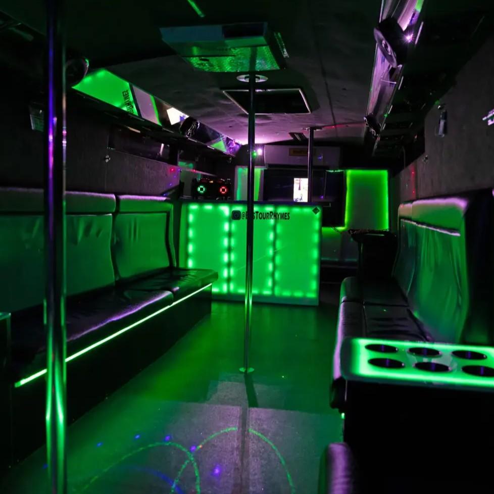 38 seat Limo Party Bus thumbnail 5