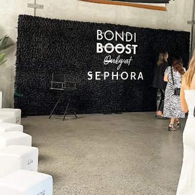 Black Rose Flower Wall Backdrop (2.5m)