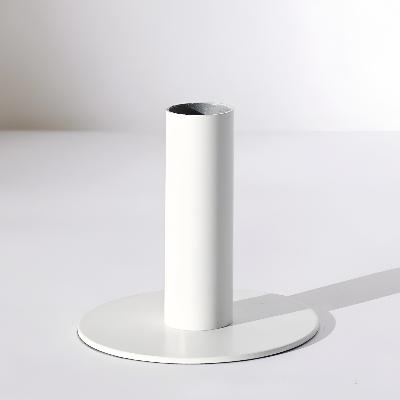 White Plated Candle Holder thumbnail 1