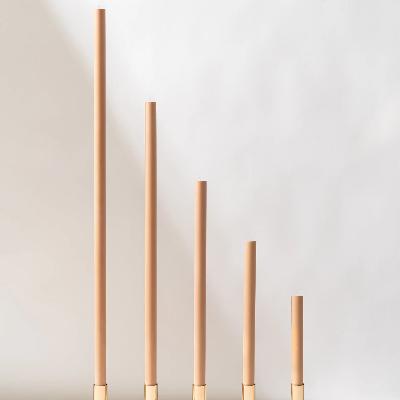 Venti Brown Cathedral Candles - 46cm - PAIR