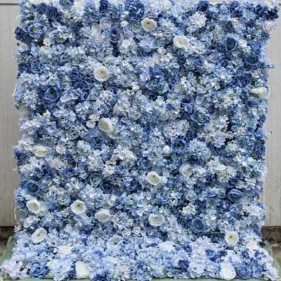 Blue Floral Wall Backdrop thumbnail 1