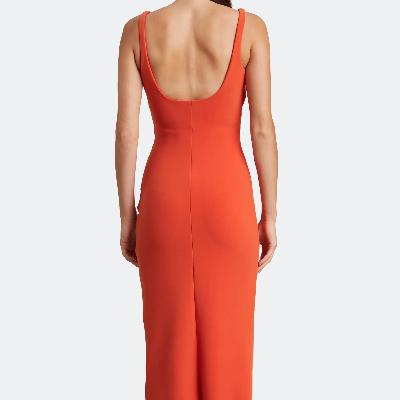 Bec & Bridge Karina Tuck Midi Dress Orange Size 6 and 10 thumbnail 2
