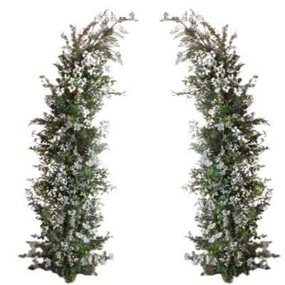 Dual Flower Arch - Whites and Greenery