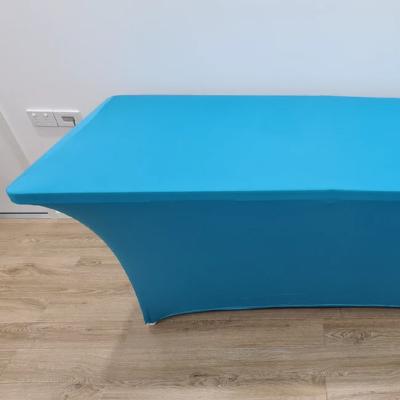 Bright Blue 6ft Trestle Table with Tablecloth thumbnail 1