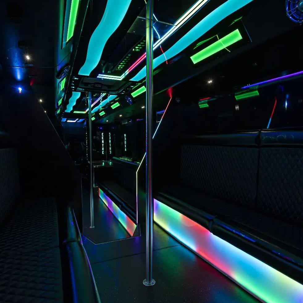 30 seater Elite Limo Party Bus thumbnail 3