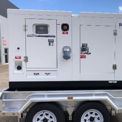 60kVA - Three Phase - Cummins Powered - Trailer Mounted Generator thumbnail 4