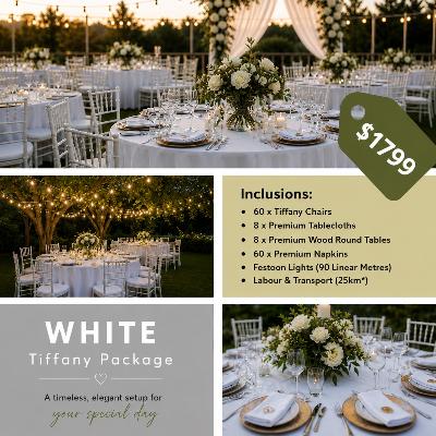 Wedding Package - White Tiffany Package