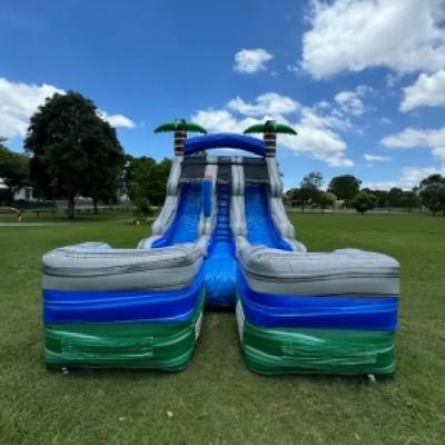 Hawaiian Dual Lane Waterslide Inflatable thumbnail 3