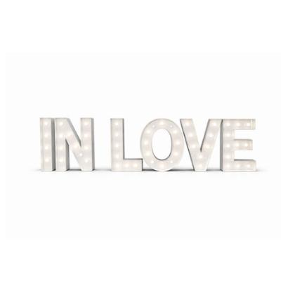 LED - IN LOVE 1.2 Meter High Package White Light Up Letter Set thumbnail 1