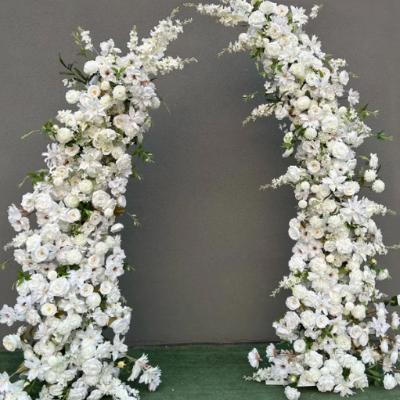 Dual Flower Arch- White
