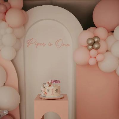 3D White Arch Backdrop