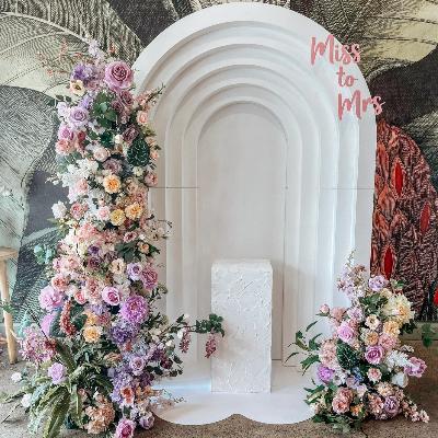 Large Freestanding Faux Flower Arrangement