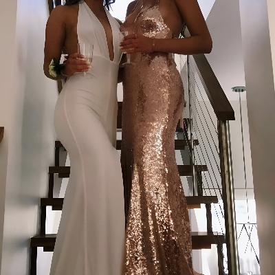 Alamour the Label Rose Gold Long Sequin Gown Size 8 thumbnail 2