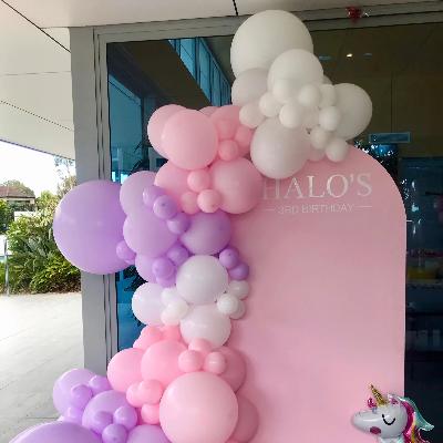 Balloon Garland & Arch Backdrop Package - Organic