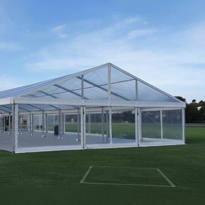 Clear Roof Marquee with Walls - 10m x 42m  (Pegged)