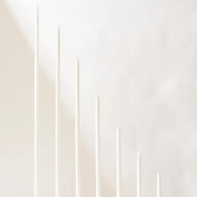 White Taper Candles - 100cm - SINGLE CANDLE thumbnail 1
