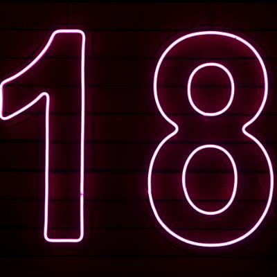 Numbers Neon Sign