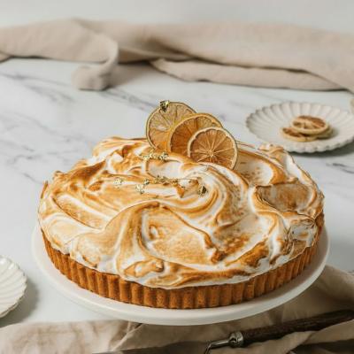 Large Golden Lemon Meringue Tart | Premium Event Dessert thumbnail 3