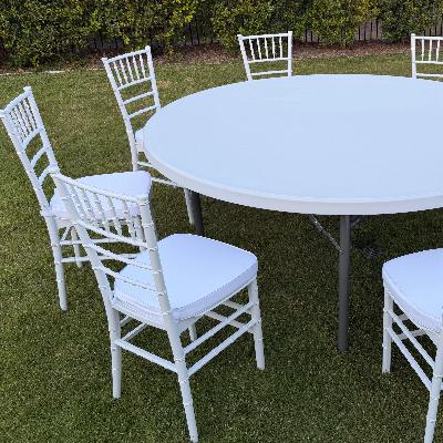 White Tiffany Chair thumbnail 2
