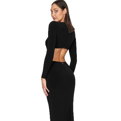 Nookie Riley Ring Cut Out Gown - Black Size XS thumbnail 2