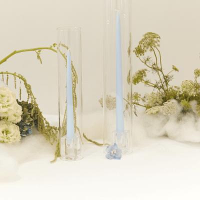 Glass Cube Taper Candle Holder thumbnail 2
