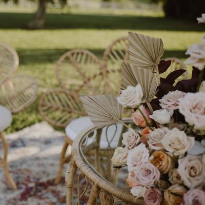 Natural Cane Petal Chair thumbnail 2