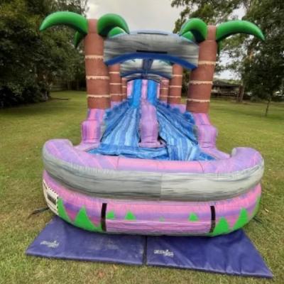 23m Purple Crush Dual Lane Waterslide Inflatable thumbnail 3