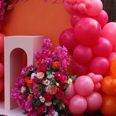 Freestanding Mini Faux Flower Arrangement