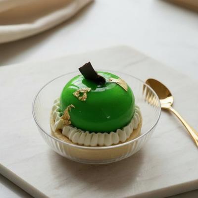 Emerald Apple Shape Entremet – Individual Luxury Dessert thumbnail 2