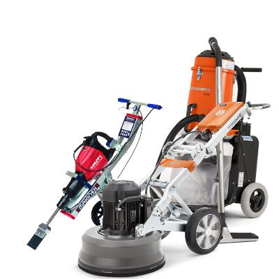Tile Remover And 450mm Floor Grinder Package Including Vacuum thumbnail 1