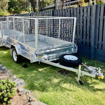 8x5 900mm Caged Trailer