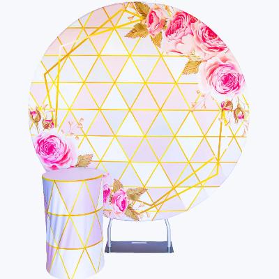Gold Diamond Round Backdrop Package thumbnail 1
