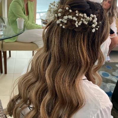 Bridal Hair Up Style (Without Trial) thumbnail 5