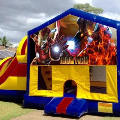 Iron Man Large Banner Jumping Castle