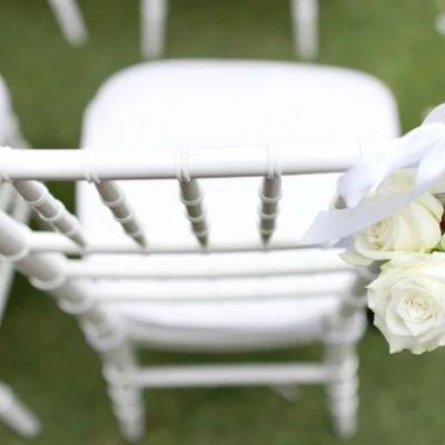 White Tiffany Chair thumbnail 3