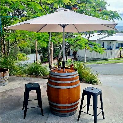 Wine Barrel and Umbrella thumbnail 1
