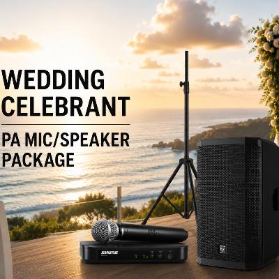 Wedding Celebrant PA Mic/speaker package