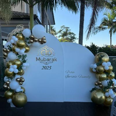 "Double the Classy" Backdrop and Balloon Garland Package thumbnail 3