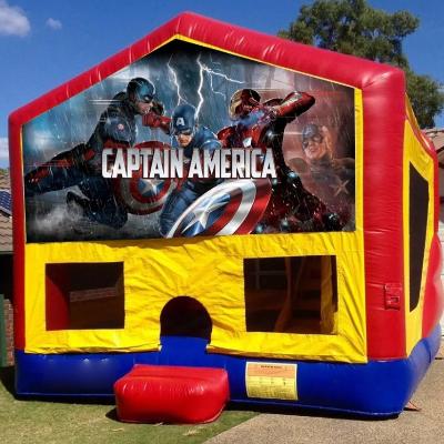 Captain America Medium Banner Jumping Castle