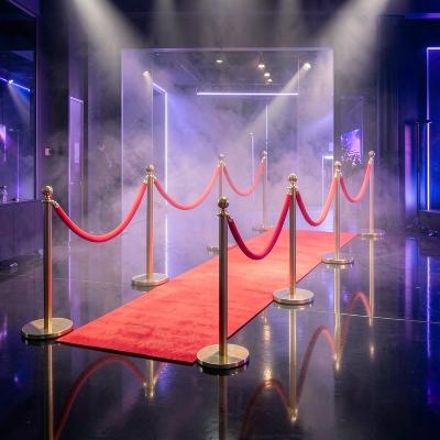 VIP Red Carpet Entrance With Gold Bollards