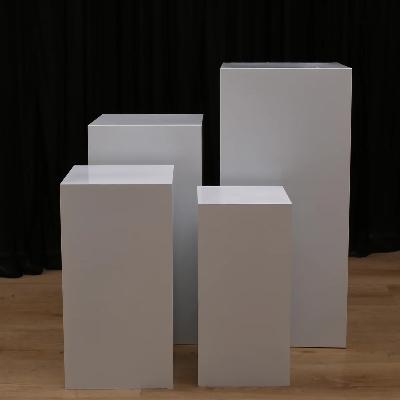 Frances Plinth White - 100cm High